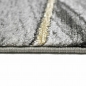 Preview: Teppich modern Wohnzimmerteppich geometrisches Muster in grau gold