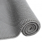 Preview: Recycle Teppich mit modernen ovalen Formen liniert in grau