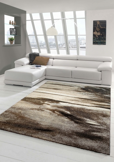 Designer Teppich grau Teppich Carpetia.de von Kurzflor braun Optik Teppich-Traum Natur | Wohnzimmerteppich