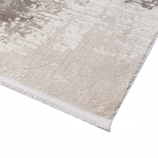 Designer Teppich mit Abstraktem Muster in Beige