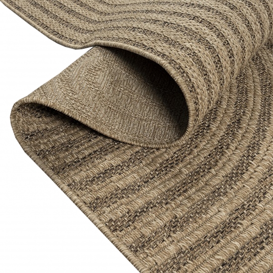 Preview: Moderner beige-brauner In- und Outdoor Teppich mit Bogenmuster Preview: Moderner beige-brauner In- und Outdoor Teppich mit Bogenmuster