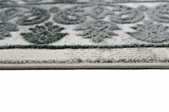 Teppich modern mit Ornamenten Orientteppich in grau