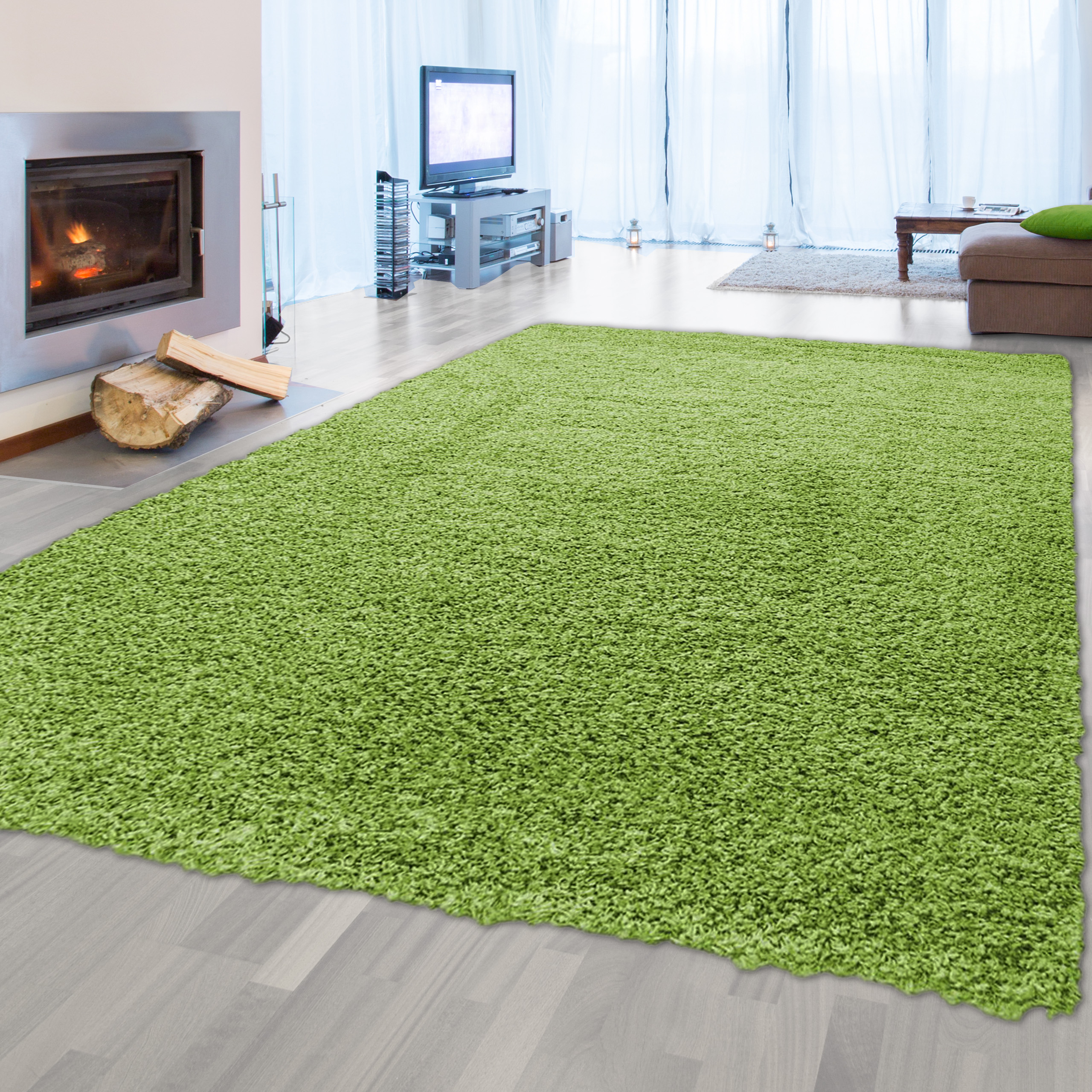 Shag carpet emission free 2.2 (approx) polypropylenes / height Merilon weight 100% Total 30mm gr overall (approx) - frisee, m² Teppich-Traum